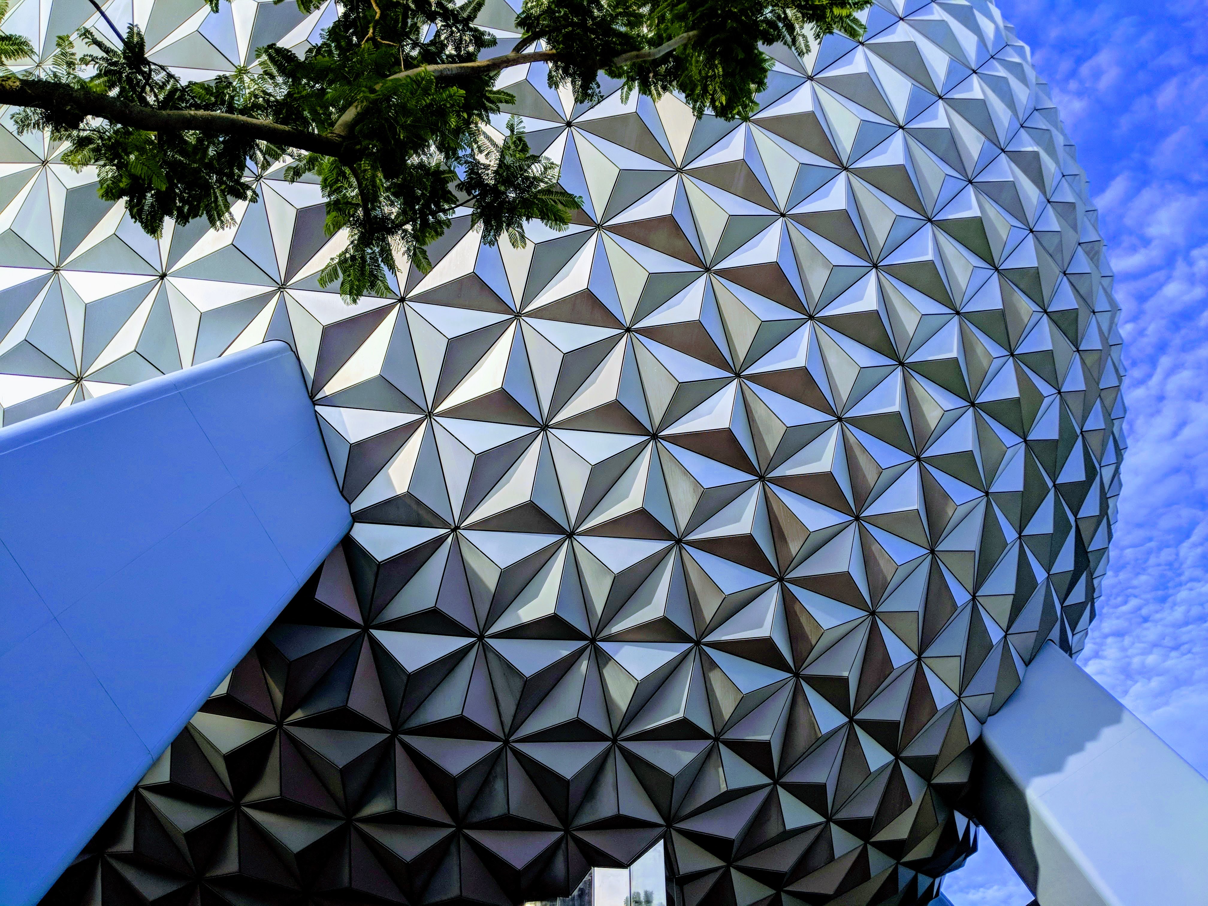 Close up of Epcot ball